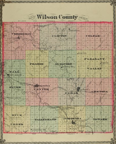 1881 Wilson County Map
